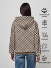 Женское худи / Клеточный узор