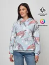 Женское худи / подводный мир черепахи медузы
