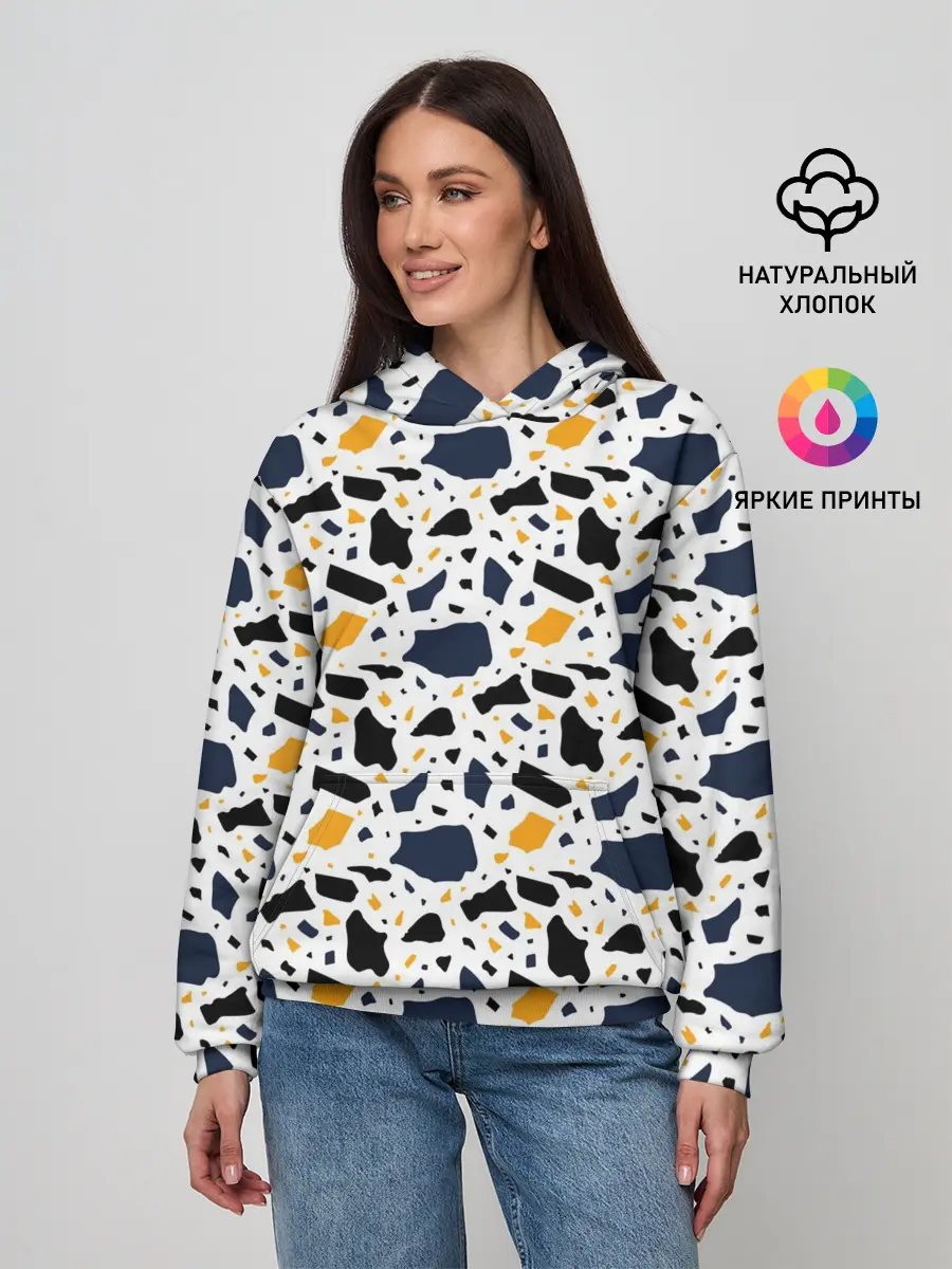 Женское худи / Итальянский Узор Терраццо