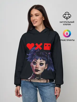 Женское худи / Love, Death and Robots | Lora