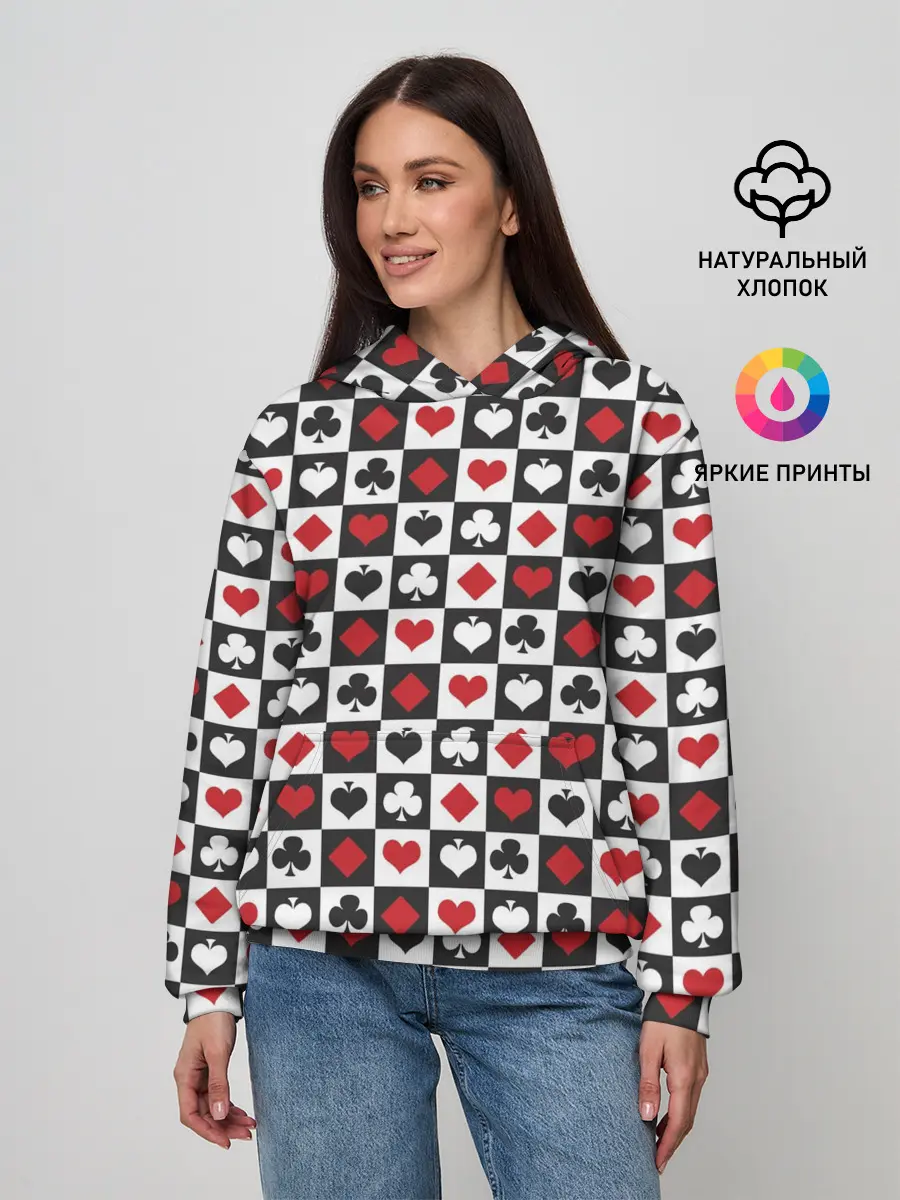 Женское худи / SODA LUV | КАРТОЧНЫЕ МАСТИ