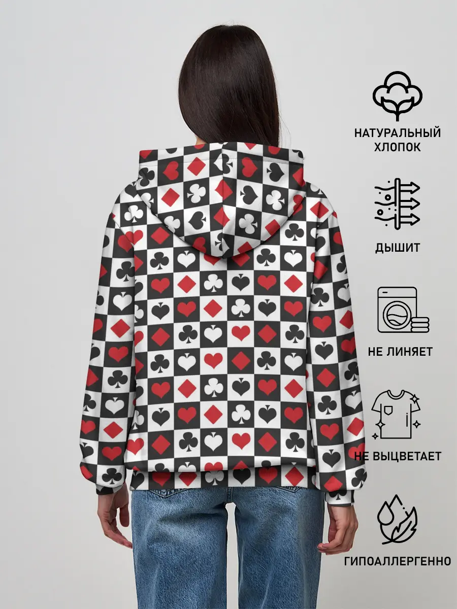 Женское худи / SODA LUV | КАРТОЧНЫЕ МАСТИ