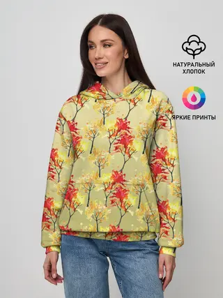 Женское худи / самый осенний принт