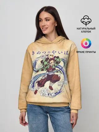 Женское худи / Танджиро Камадо Kimetsu no Yaiba