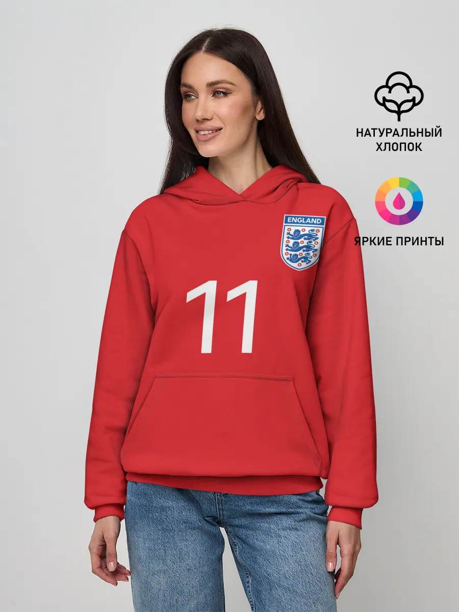 Женское худи / №11 Сборной Англии