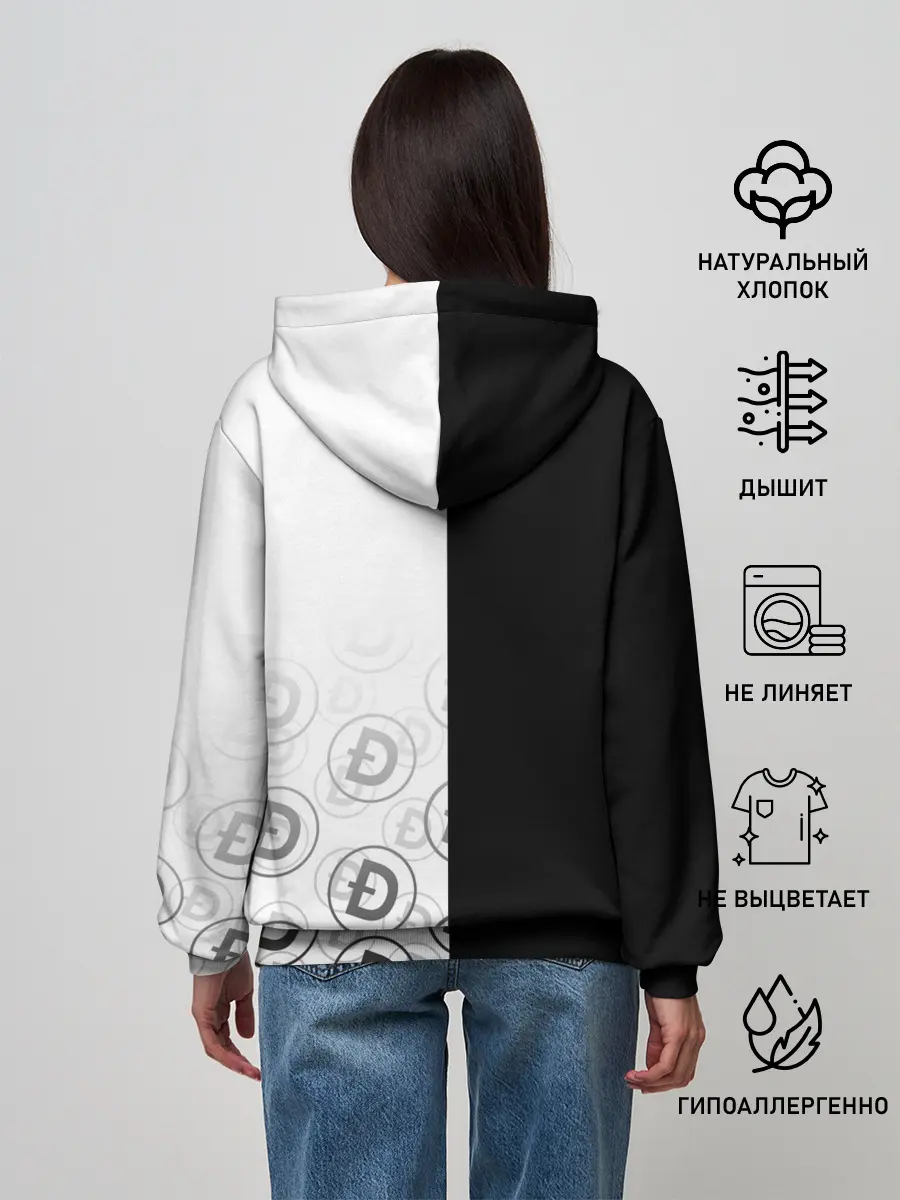 Женское худи / DOGECOIN / DOGE / КАРМАН