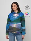 Женское худи / Гавайский пейзаж