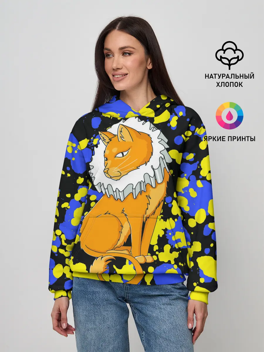 Женское худи / кот аристократ