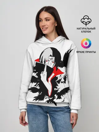 Женское худи / Человек и вороны аниме
