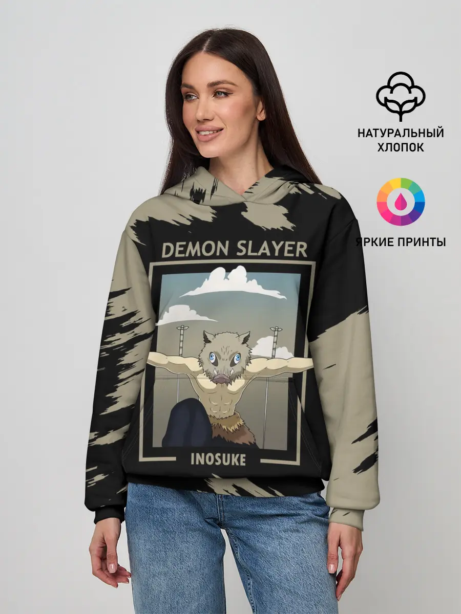 Женское худи / DEMON SLAYER INOSUKE