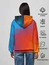Женское худи / ГРАДИЕНТ АБСТРАКЦИЯ / GRADIENT