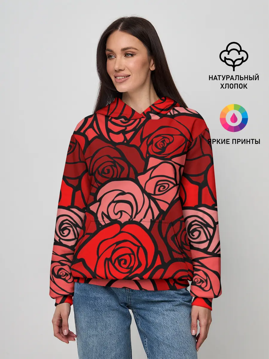 Женское худи / Розочки
