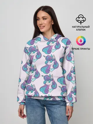Женское худи / Пони узор