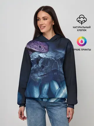 Женское худи / Мифические змеи