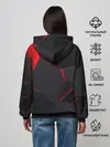Женское худи / Красные плиты 3D