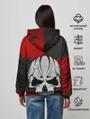 Женское худи / Крылатый череп 3D