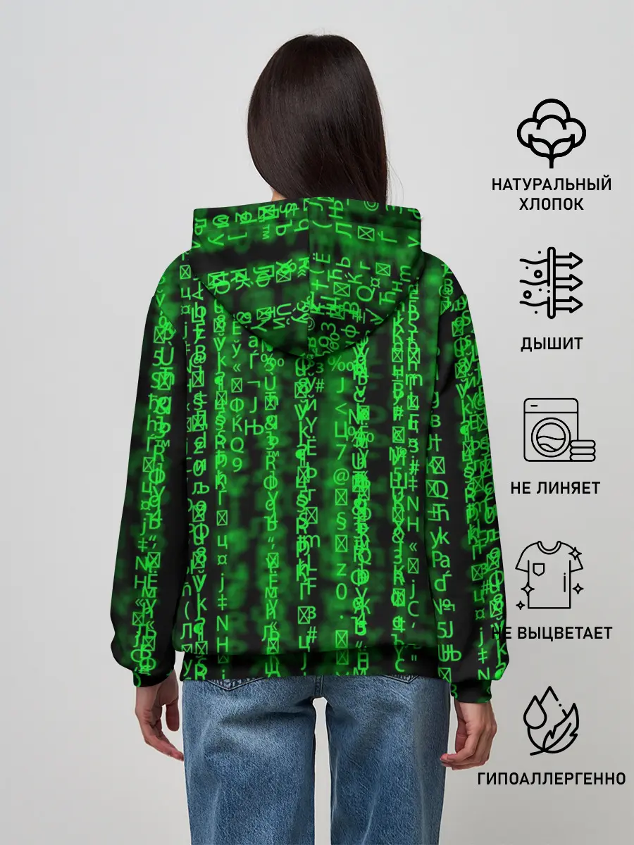 Женское худи / Программная ошибка Баг 3D