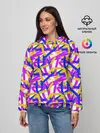 Женское худи / абстракция из ярких полос