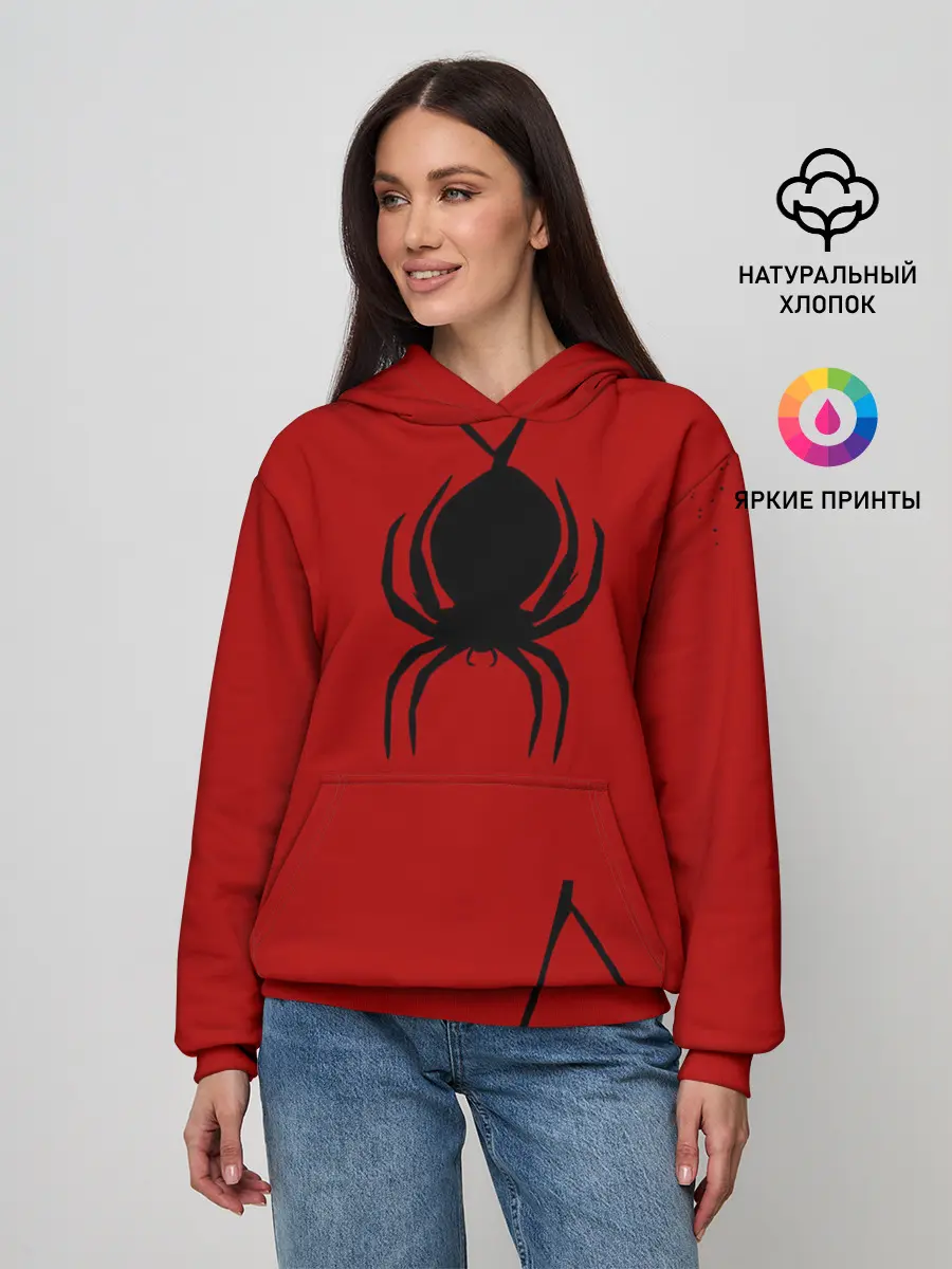 Женское худи / Паук 3D