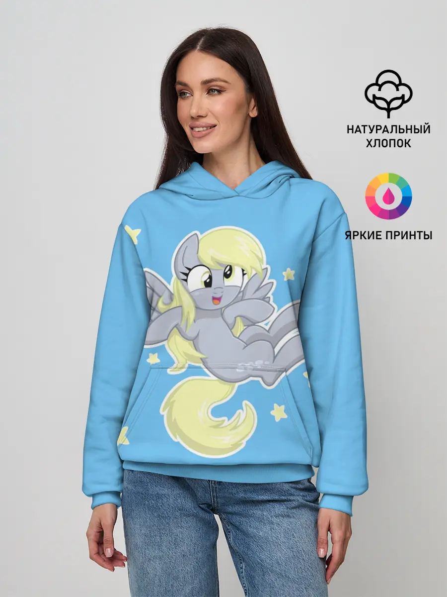 Женское худи / Пони в звёздном небе