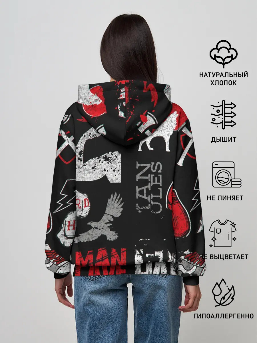 Женское худи / ЧТО ТО МОТИВАЦИОННОЕ 3D