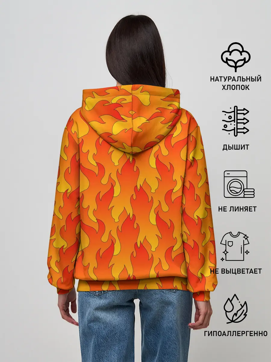 Женское худи / ПЛАМЯ 2.0