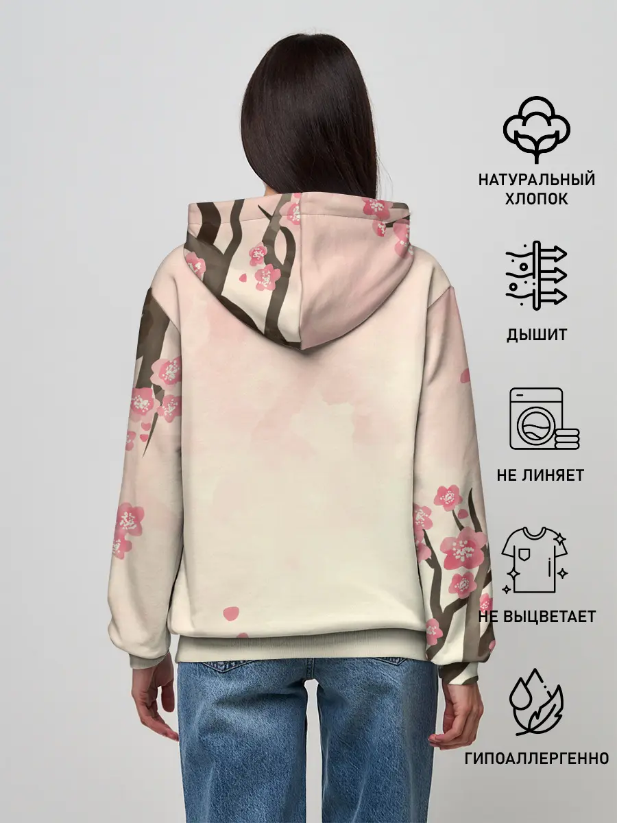 Женское худи / АСТА сакура | Black Clover