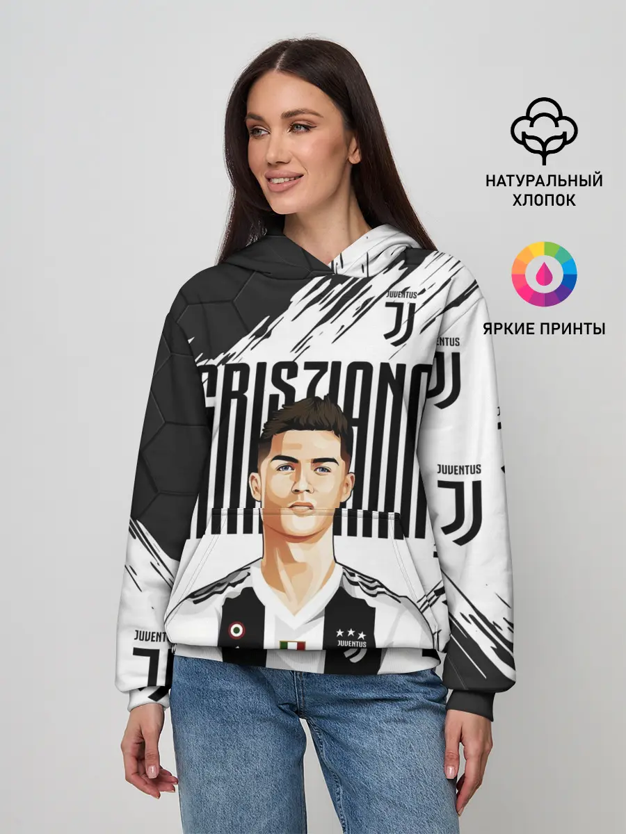 Женское худи / КРИШТИАНУ РОНАЛДУ / ЮВЕНТУС