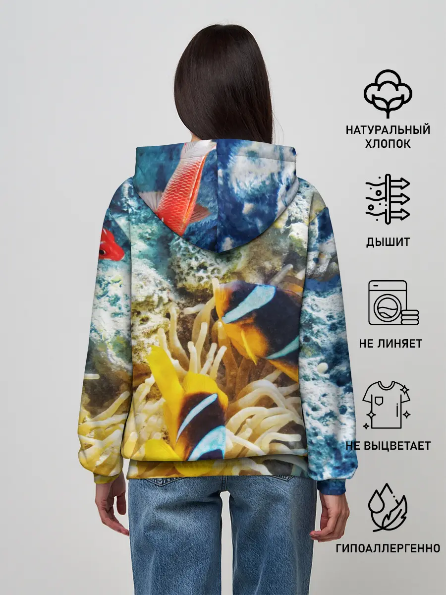 Женское худи / Морской мир