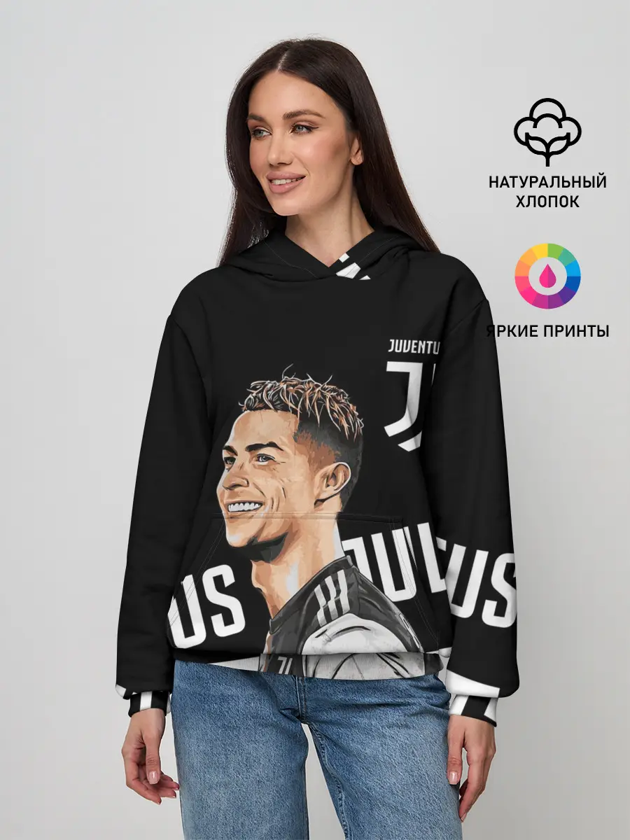Женское худи / КРИШТИАНУ РОНАЛДУ / JUVENTUS