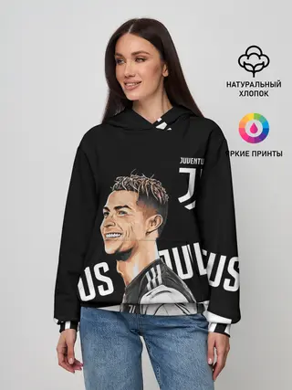 Женское худи / КРИШТИАНУ РОНАЛДУ / JUVENTUS