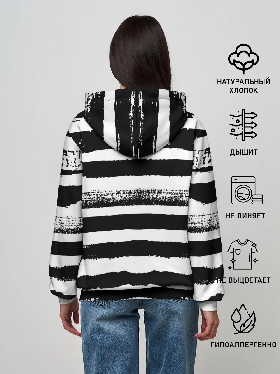 Женское худи / ТЕЛЬНЯШКА ВМФ | ЧЕРЕП ФУРАЖКА