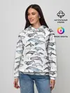 Женское худи / киты паттерн