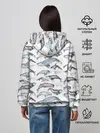 Женское худи / киты паттерн