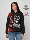 Женское худи / Черные быки | Черный Клевер