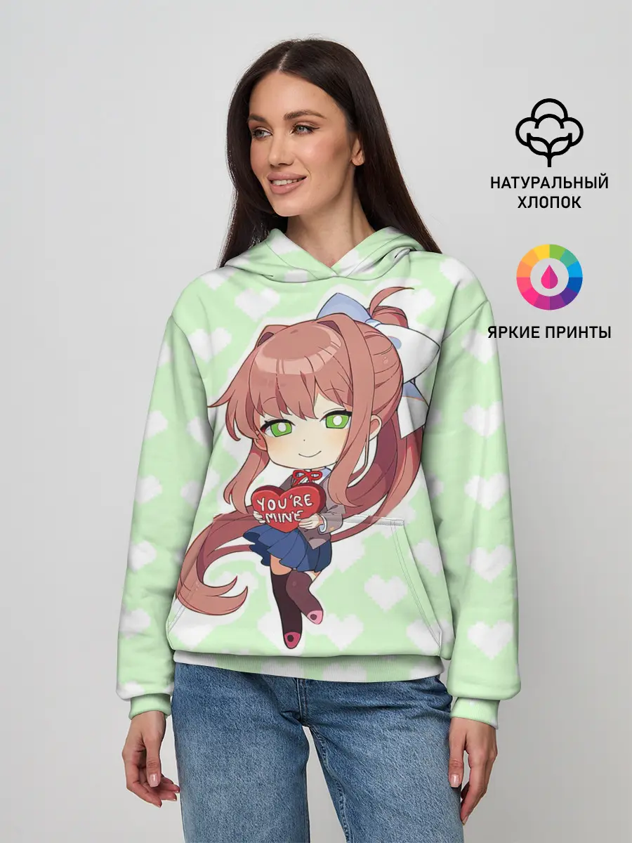 Женское худи / Chibi Monika