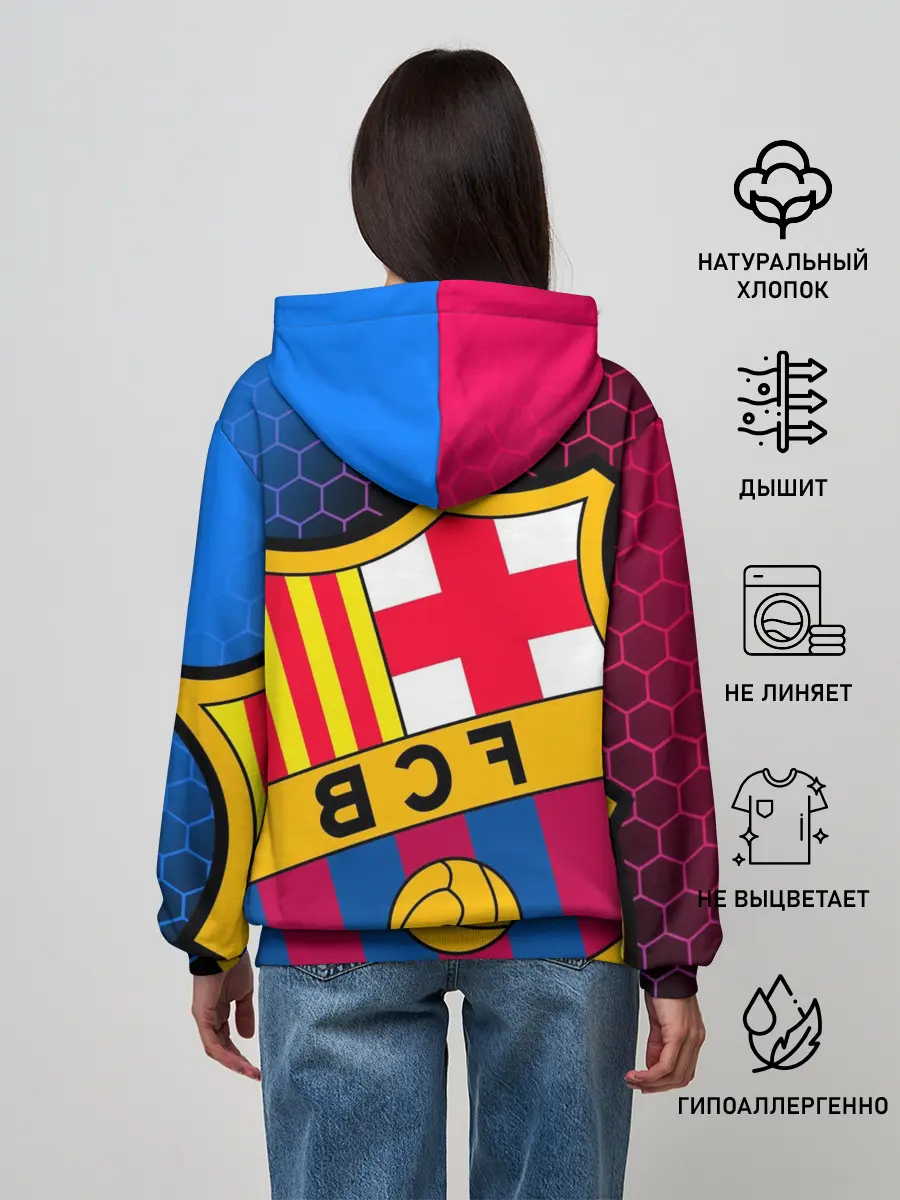 Женское худи / ЛИОНЕЛЬ МЕССИ / BARCELONA