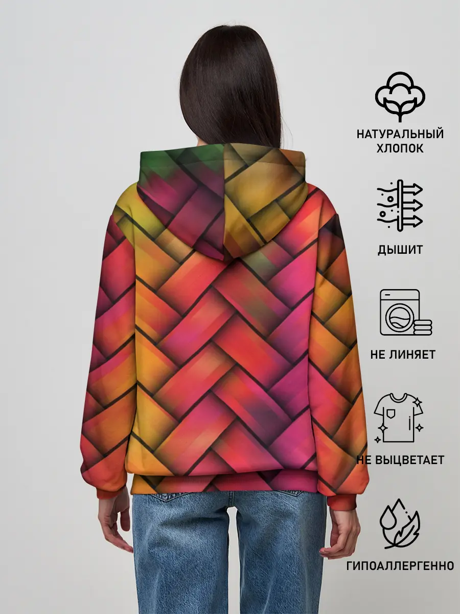Женское худи / Colorful weave