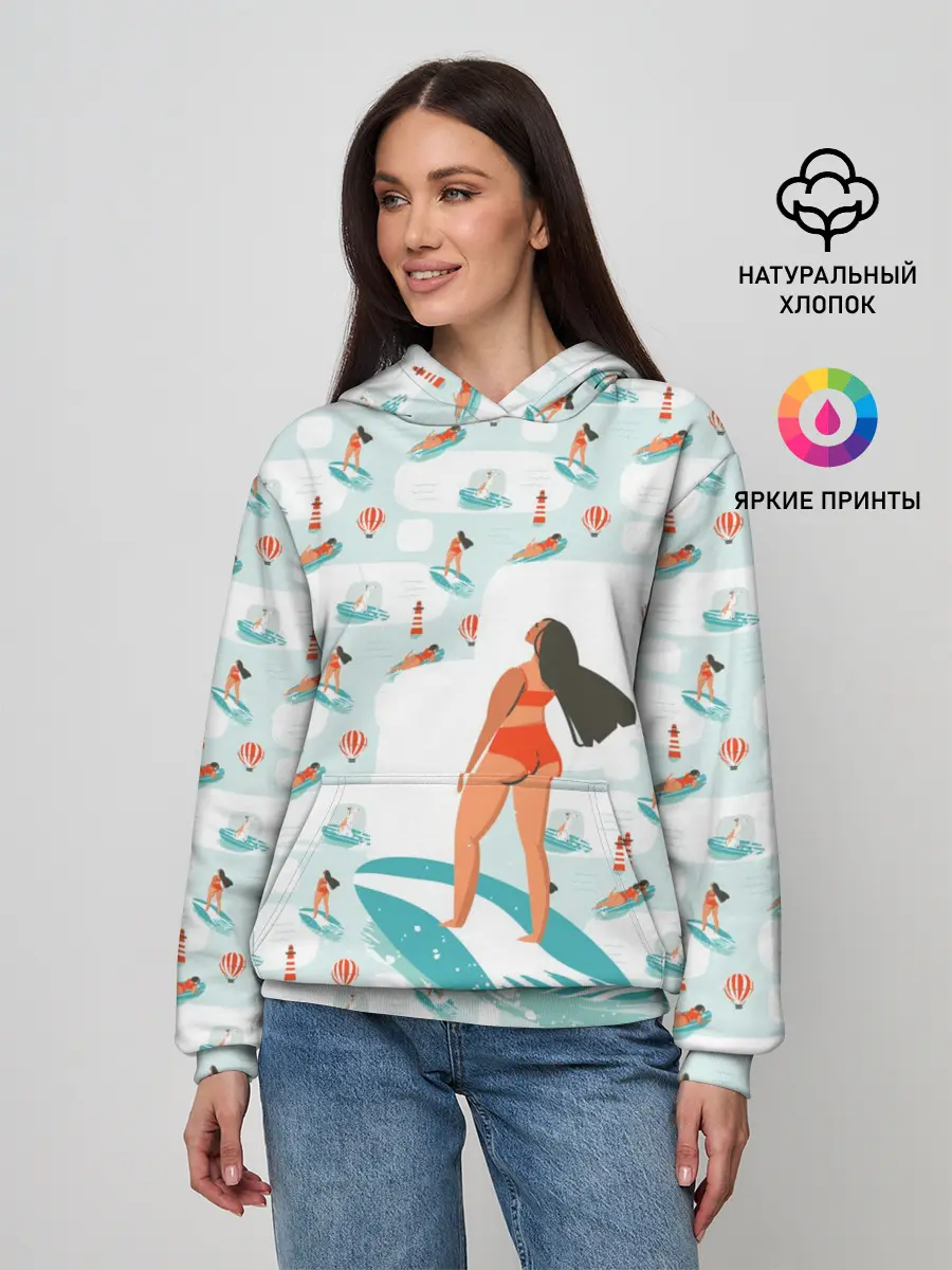Женское худи / Серфингистка