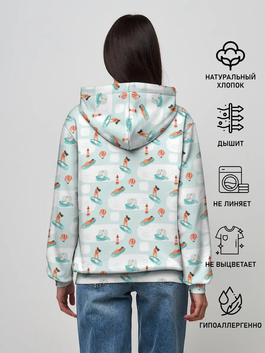 Женское худи / Серфингистка