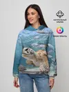 Женское худи / Морская черепаха