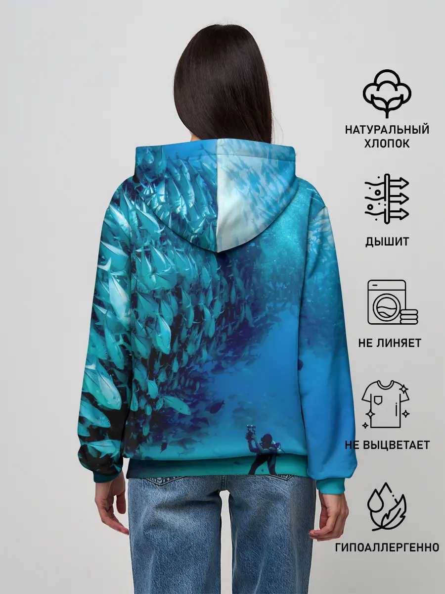 Женское худи / Фото дайвинг