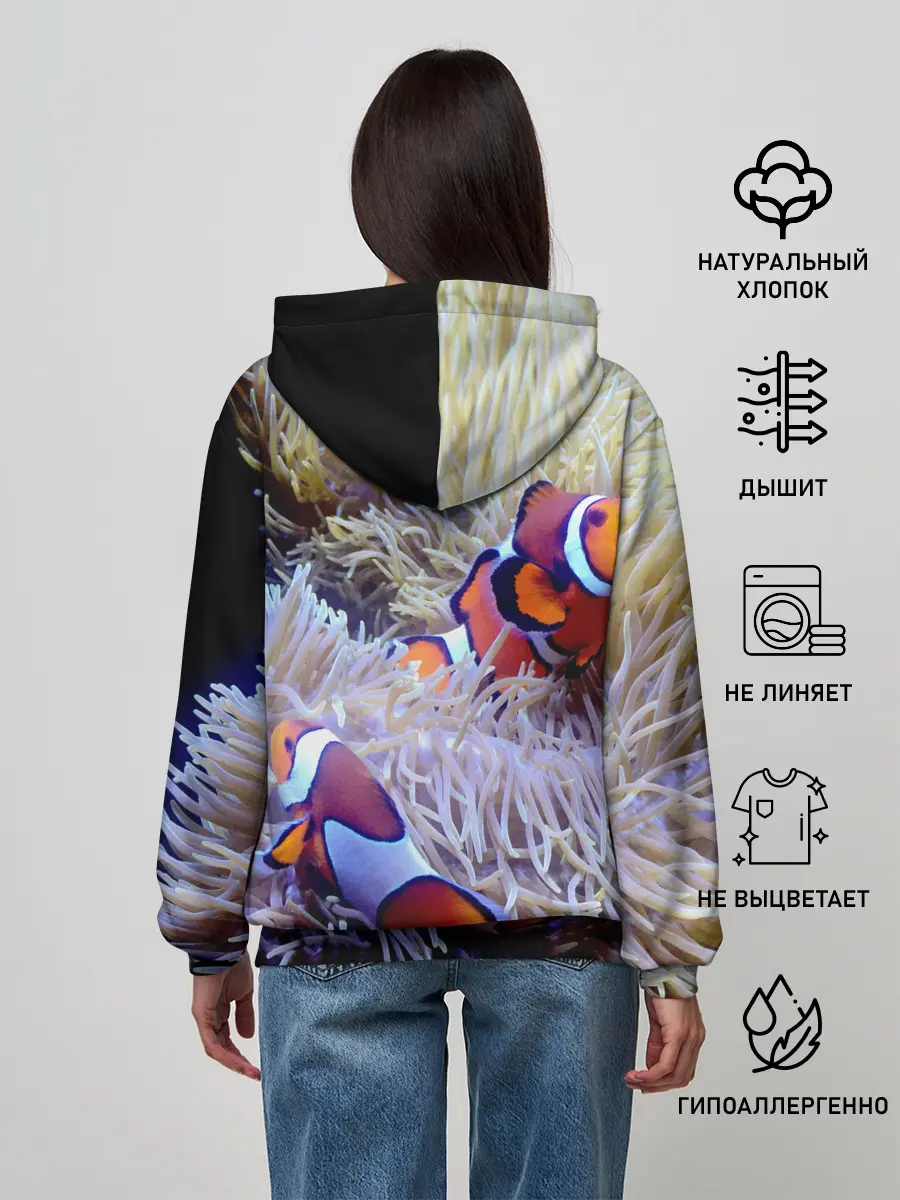 Женское худи / Клоуны в актинии