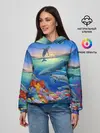 Женское худи / Киты и дельфины