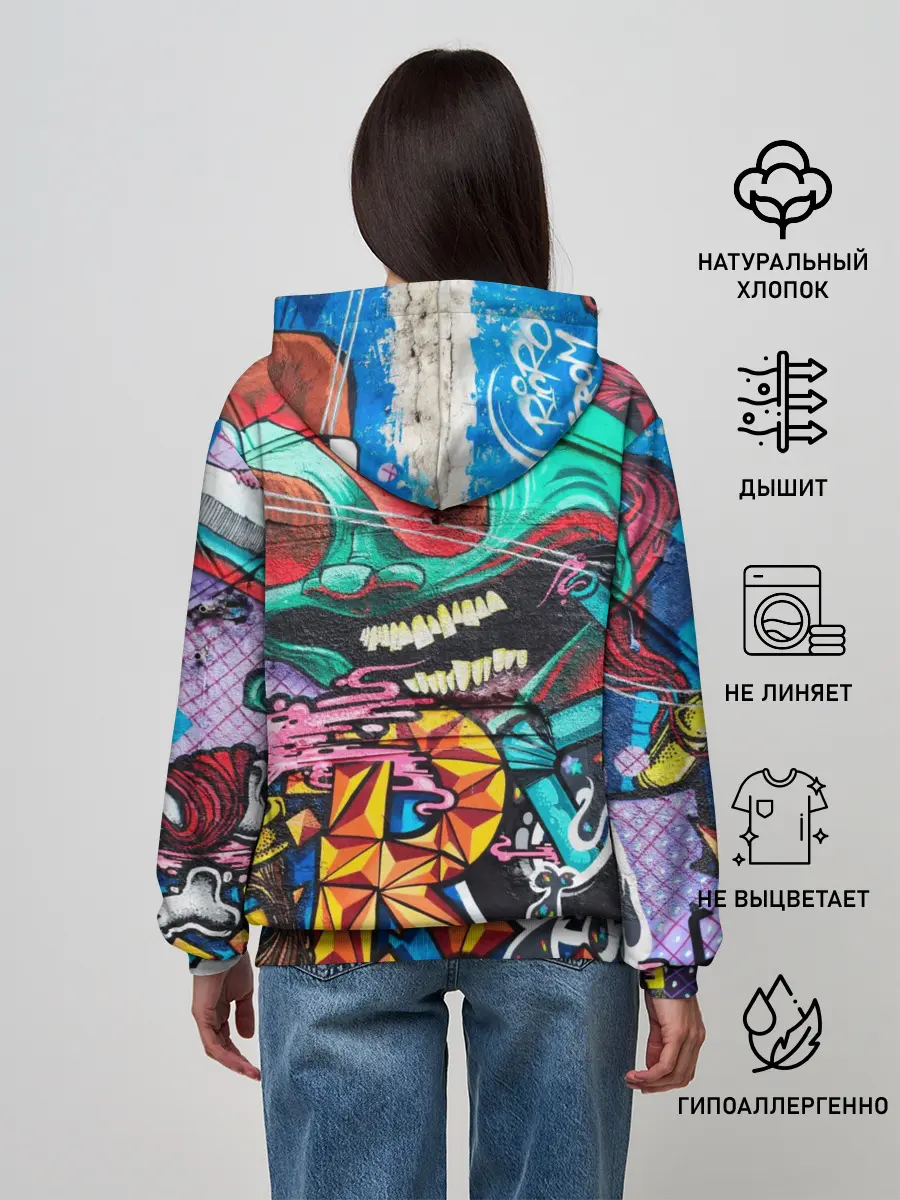 Женское худи / Граффити