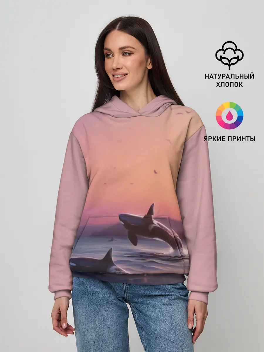 Женское худи / касатки