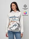 Женское худи / акулы