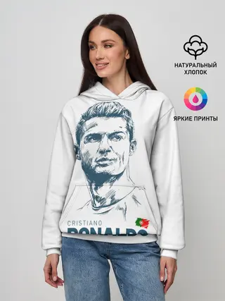 Женское худи / Криштиану Роналду