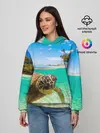 Женское худи / Морская черепашка