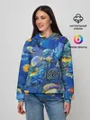 Женское худи / Коралловые рыбки